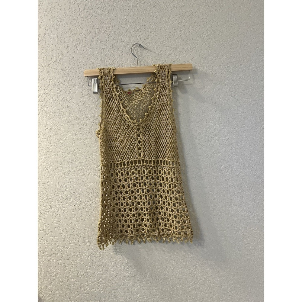 Vintage Y2K Very Vera Womens Crochet‎ Tank Top Size M
